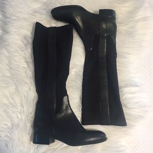 Nine West “JOESMO” Black Stretch Riding Boots NWOB